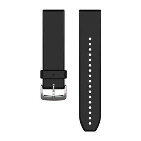GmbH 22mm QuickFit-Silikon-Armband Garmin SportBuck Schwarz