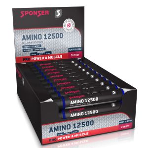 Amino 12500 Liquid Aminosäuren Ampullen Kirsche 30 Stk a 25ml - Mindesthaltbarkeitsdatum 30.10.2024
