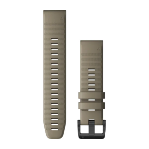 QuickFit-Armband 22mm Silikon-Dunkelbeige