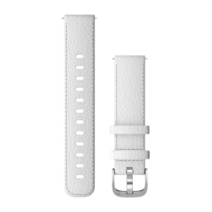 Schnellwechsel-Armband 18mm Leder-Weiss