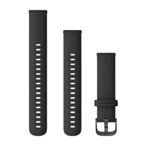 Schnellwechsel-Armband 18mm Silikon-Schwarz