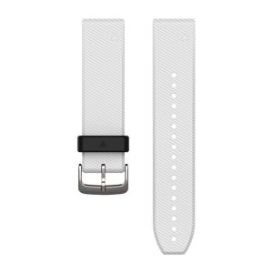 QuickFit-Armband 22mm Weiss Schnalle in Silber