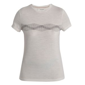 Merino 150 Tech Lite III T-Shirt Mountain Lines Damen Chalk