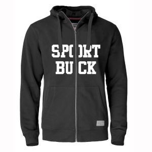 Twisp Hood FZ Hoodie Herren black mit Sport Buck Logo