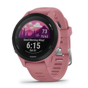 Forerunner 255S GPS-Smartwatch Laufuhr Altrosa mit Schnellwechsel-Silikon-Armband 18 mm