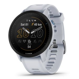 Forerunner 955 GPS-Smartwatch Laufuhr Steinweiss mit Silikon Wechselarmband 22 mm