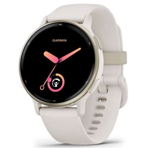 Vivoactive 5 GPS-Smartwatch Elfenbein/Cremegold mit Schnellwechsel-Silikon-Armband