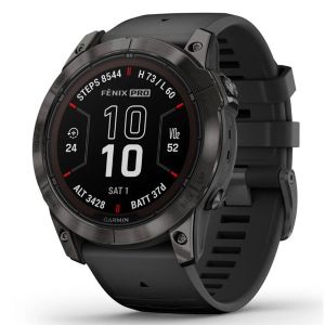 Fenix 7X Pro Sapphire Solar Edition 51mm GPS-Smartwatch schwarz/carbongrau