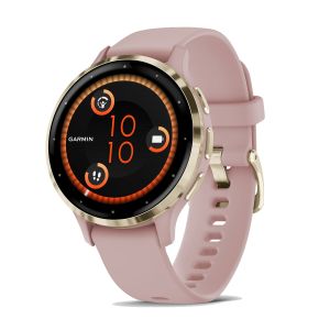 Venu 3S GPS-Smartwatch Sportuhr Rose/ Softgold mit Schnellwechsel-Silikon-Armband